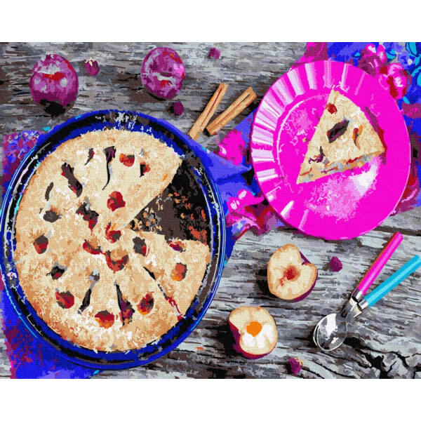 Картина за номерами. Brushme "Сливовий пиріг" GX35075