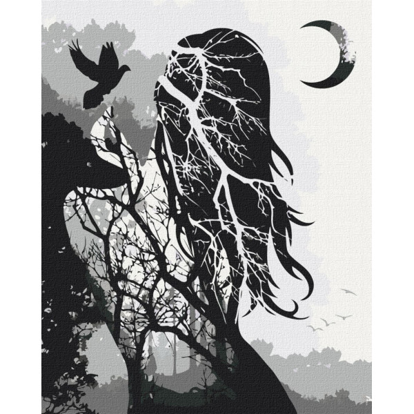 Картина по номерам "Магия женщины" Идейка KHO5028 40х50 см