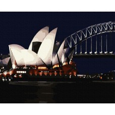 Картина за номерами "Сіднейський оперний театр" Brushme GX7491 40х50 см