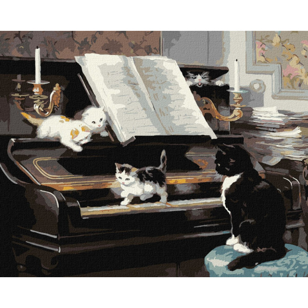 Картина по номерам "Музыканты ©Генриетта Роннер-Книп" Идейка KHO4328 40x50см