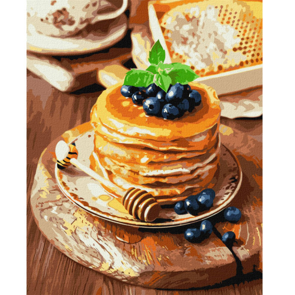 Картина по номерам "Медовые панкейки" Идейка KHO5638 40х50 см