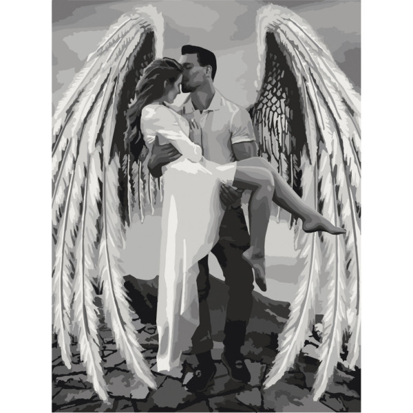 Картина за номерами "Її власний янгол" Bambi 10376-NN 30х40 см