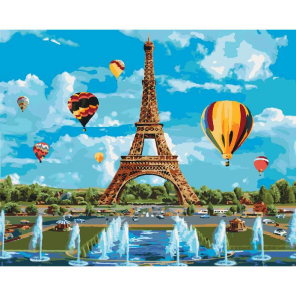 Картина по номерам "Город любви" KHO2179, 40*50 см