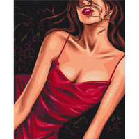 Картина за номерами "Спокусливий червоний" © Alla Berezovska Brushme BS53573 40х50 см