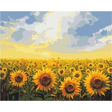 Картина за номерами "Поле соняшників" Brushme BS135 40х50 см