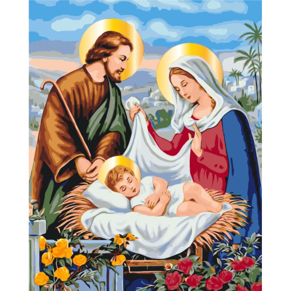 Картина за номерами "Свята родина" Brushme BS53395 40х50 см