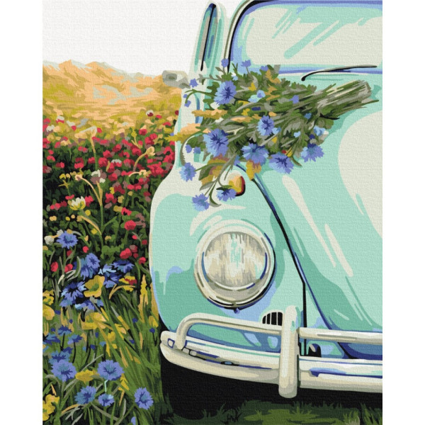 Картина за номерами "Ретро в полі" Brushme BS51721 40х50 см