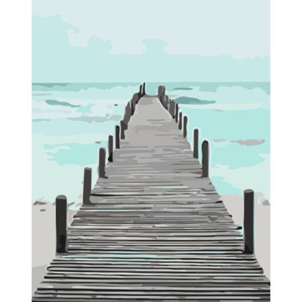 Картина по номерам "Морской пирс" 11010-AC 40х50 см Art Craft