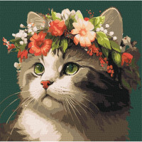 Картина за номерами "Весняний вінок" ©art_selena_ua KHO6509 40х40 см Ідейка