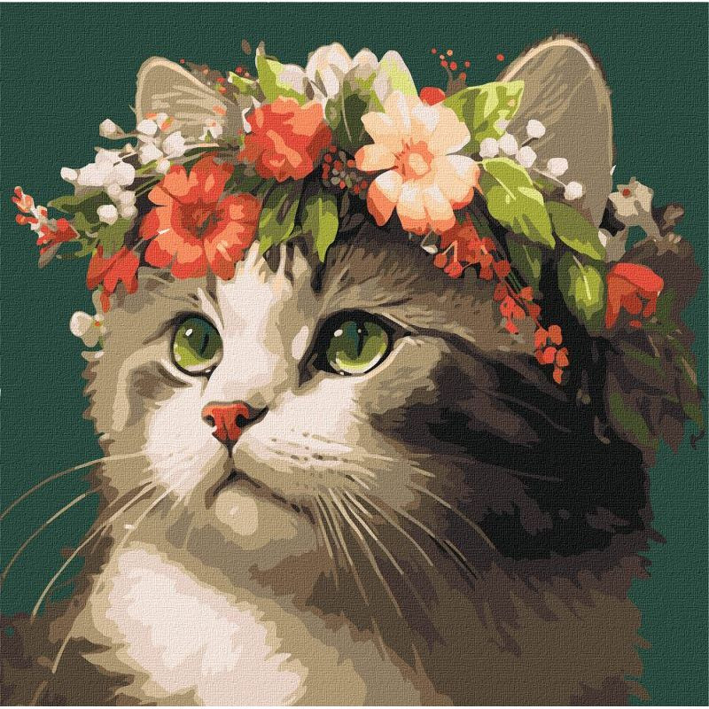 Картина за номерами "Весняний вінок" ©art_selena_ua KHO6509 40х40 см Ідейка
