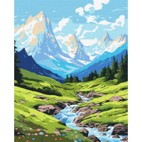 Картина по номерам "Лето в горах" ©art_selena_ua KHO2892 40х50 см