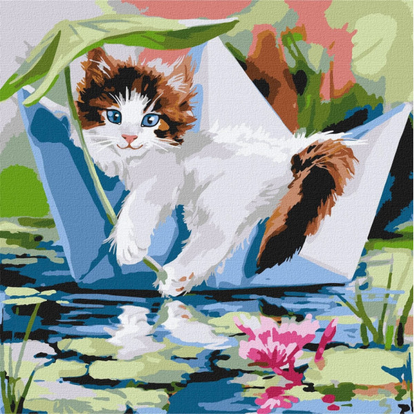 Набор картин по номерам 2 в 1 Идейка "Киев златоверхий весной" 40х50 KHO3629 и "Релакс летом" 40х40 KHO4470