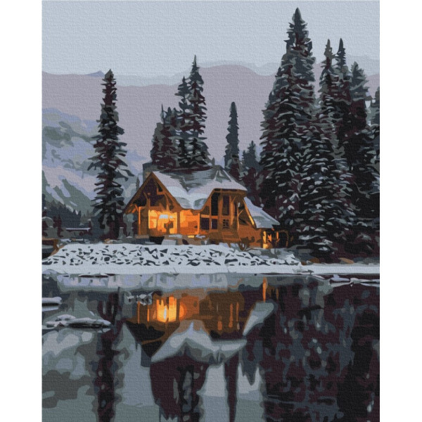 Картина за номерами "Засніжена ніч" BS52498, 40х50 см