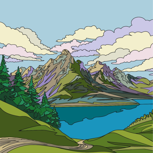 Картина за номерами "Літній пейзаж" 11029-AC 30х30 см