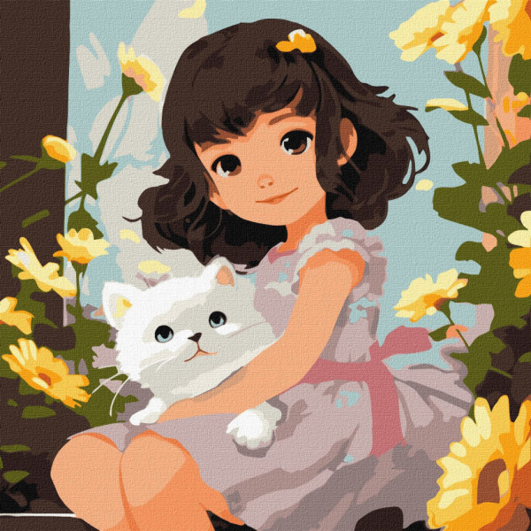 Картина по номерам "В теплых объятиях" KHO8337 40х40см