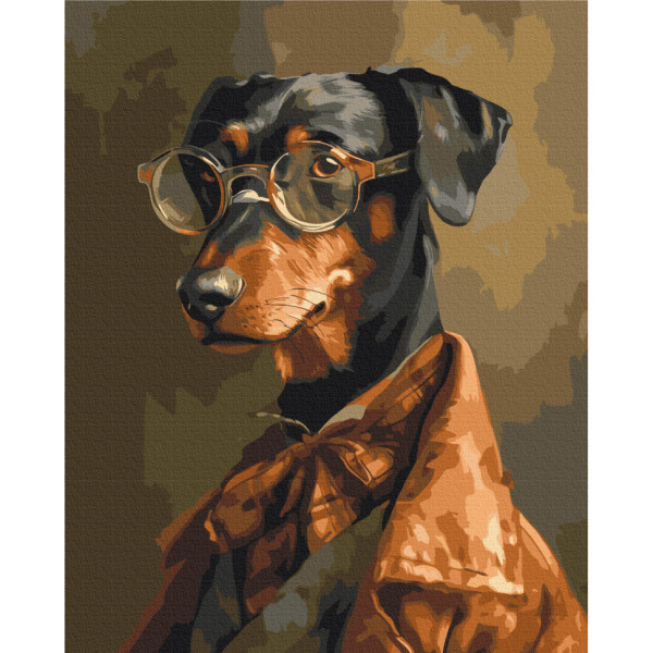 Картина за номерами "Чотирилапий джентельмен" Brushme BS53933 40x50 см