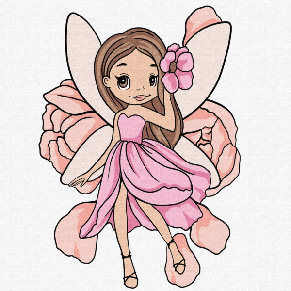 Картина по номерам "Изысканная волшебница" KHO6150 25х25см