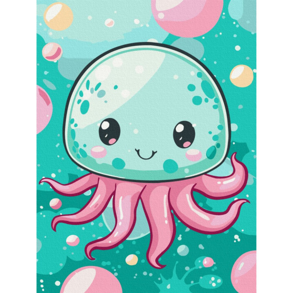 Картина за номерами "Весела медуза" KBS0155, 30x40 см