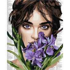 Картина по номерам "Красочная поэзия: Фиолетовые ирисы" ©art_selena_ua KHO8593, 40х50 см