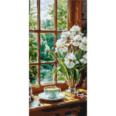 Картина по номерам "Кофейная гармония" LW5155, 40х80 см