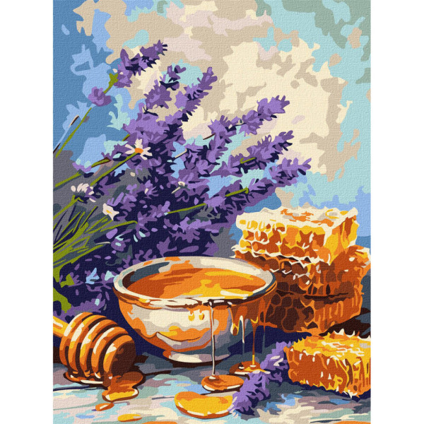 Картина за номерами "Лаванда та мед" ©art_selena_ua KHO3377, 30х40 см