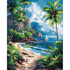 Картина по номерам "Тропический рай" ©art_selena_ua KHO2795, 40х50 см