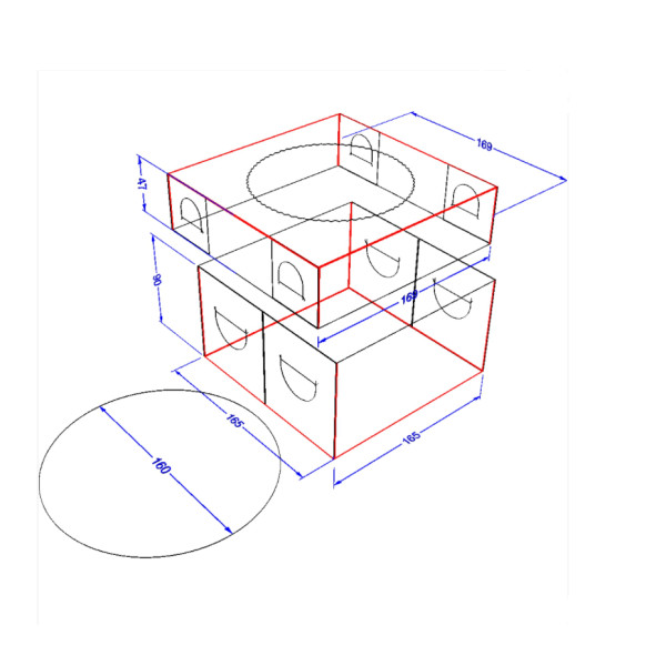 Упаковка для торта "Міні" Крафт