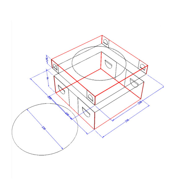 Упаковка для торта "Максі" Крафт