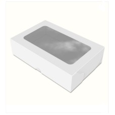 Картонна коробка для солодощів "Максі", біла