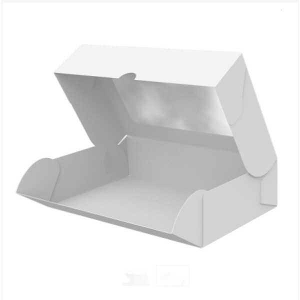 Картонная коробка для сладостей "Макси", белая
