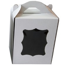 Коробка для паски 170х170х210 мм біла м/г KPP2