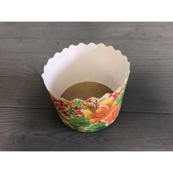 Форма для паски біла "Петриківка" Ø110 мм, висота 85 мм ФП17