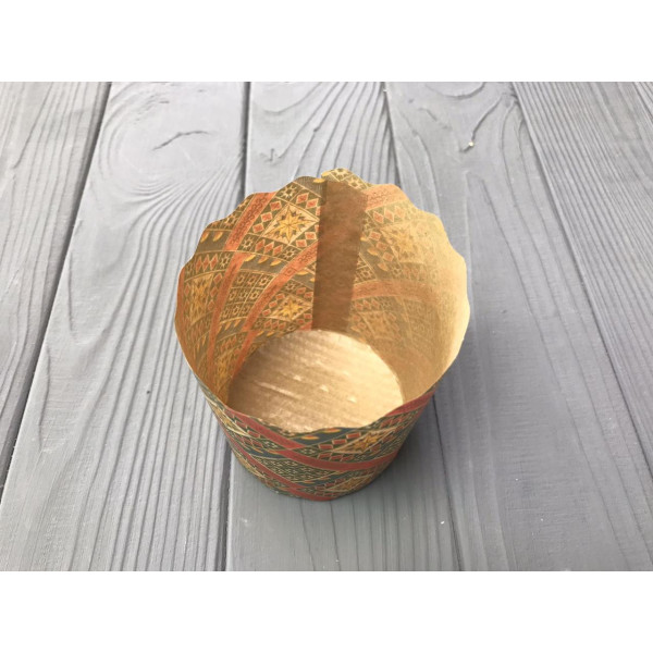 Форма для кулича коричневая "Традиционные" Ø70 мм, высота 65 мм ФП5
