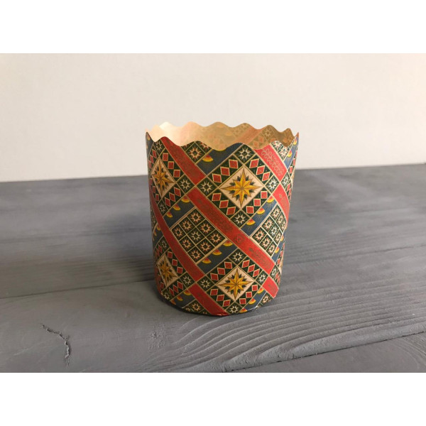 Форма для кулича коричневая "Традиционные" Ø70 мм, высота 65 мм ФП5
