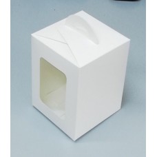 Коробка для паски 140х140х188 мм крейдована біла KPP7
