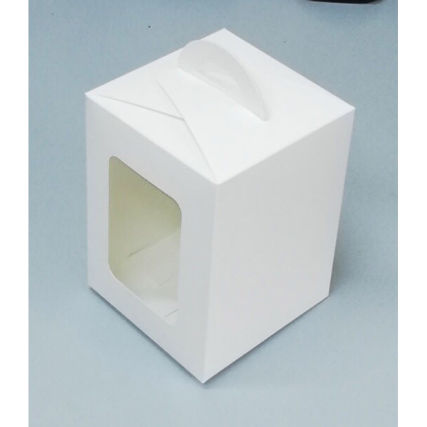 Коробка для паски 140х140х188 мм крейдована біла KPP7