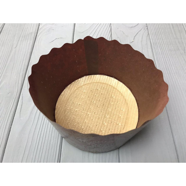 Форма для пасхи коричнева Ø130 мм ФП30