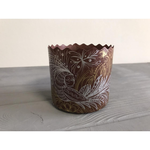 Форма для пасхи коричнева Ø90 мм ФП14