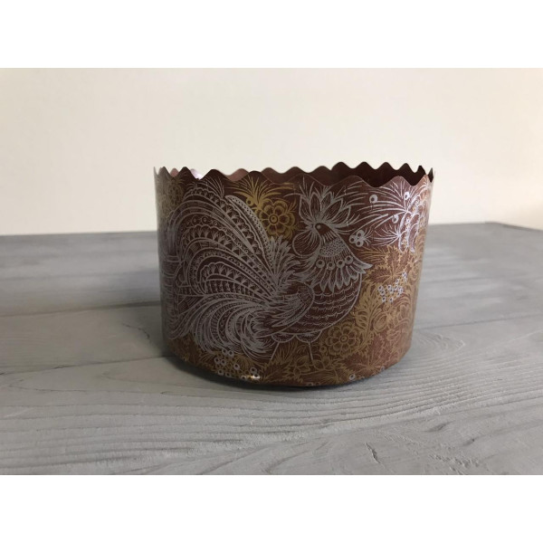 Форма для пасхи коричнева Ø130 мм ФП30