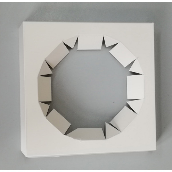 Вставка для пасхи белая КРЕДОВАНАЯ 138х138х30 мм (диаметр 112мм) KPP11