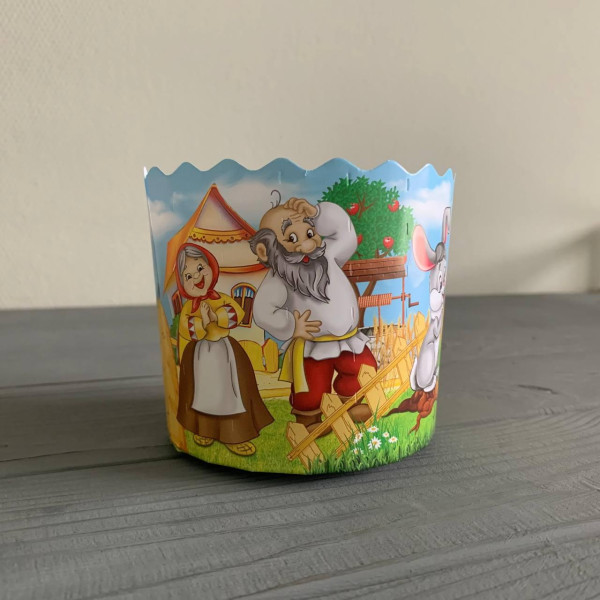 Форма для паски біла "Казкові" Ø90 мм, висота 85 мм ФП15