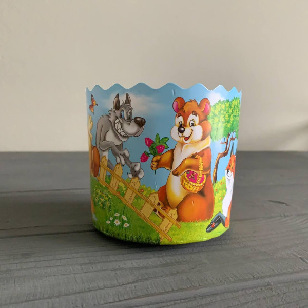 Форма для паски біла "Казкові" Ø90 мм, висота 85 мм ФП15