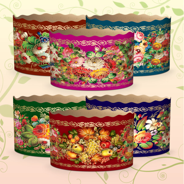 Форма для паски Крафт "Жостово" Ø130 мм, висота 85 мм ФП53