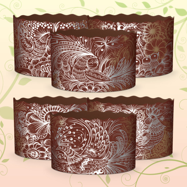 Форма для паски Крафт "Жар птица" Ø130 мм высота 85 мм ФП54