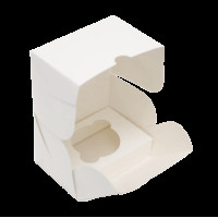 Коробка для кексу 120х85х90 мм біла KPM25(KPM25)