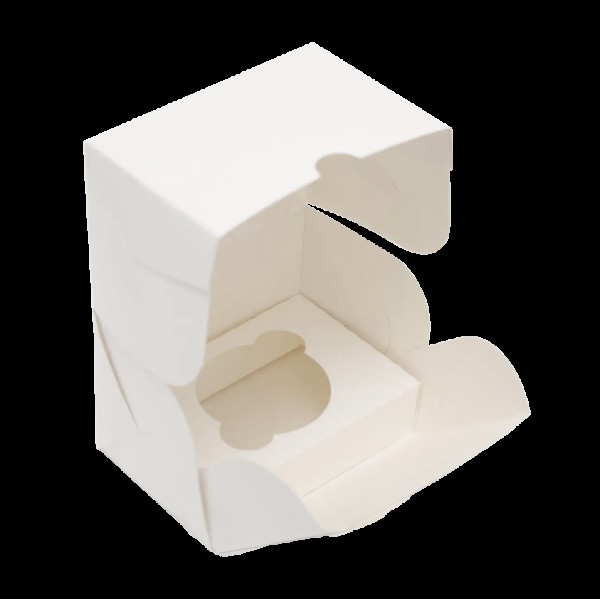 Коробка для кексу 120х85х90 мм біла KPM25(KPM25)