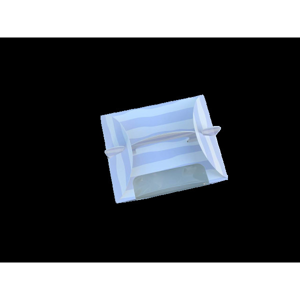 Коробка для капкейків, кексів і мафінів 153х129х90 мм "Солодкі мрії" Блакитна