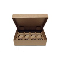 Коробка для капкейків, кексів та мафінів 12 шт 320*238*80 (крафт)
