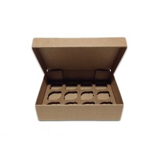 Коробка для капкейків, кексів та мафінів 12 шт 320*238*80 (крафт)