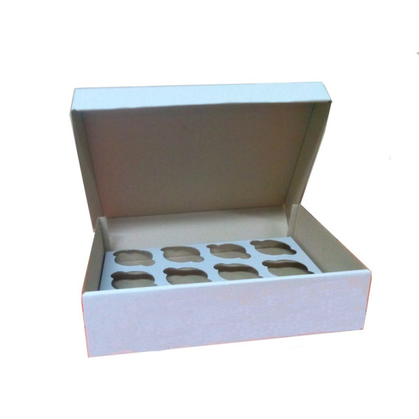 Коробка для капкейків, кексів та мафінів 12 шт 330х255х80 мм.
